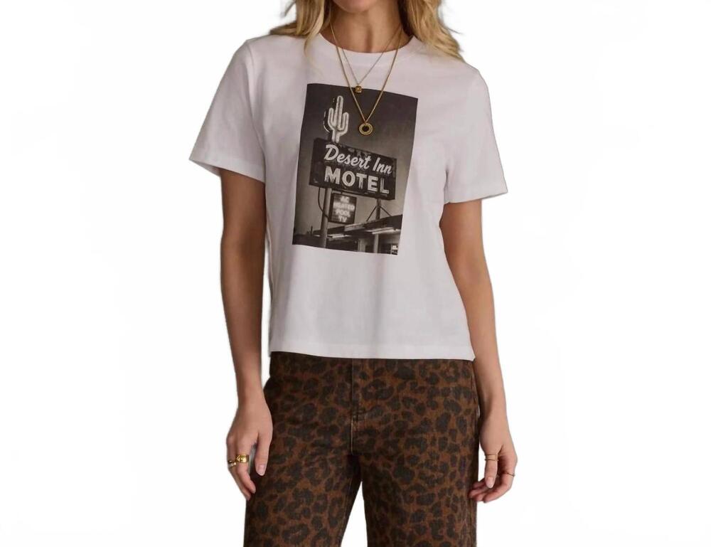 NEW PANACHE APPAREL desert inn motel tee in white